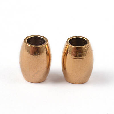 Barrel Ion Plating(IP) 304 Stainless Steel Spacer Beads