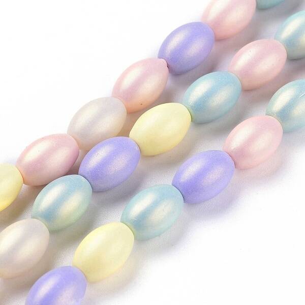 Spray Painted Resin Beads Strands