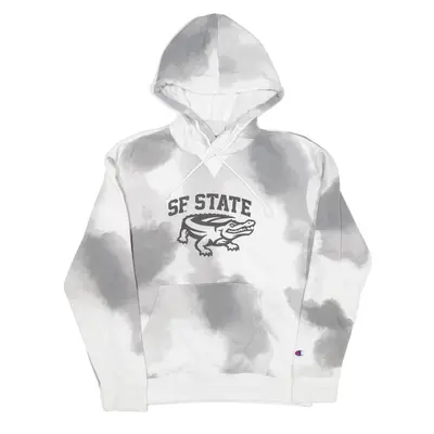 CHAMPION SF State USA Hoodie White Pullover Mens XS