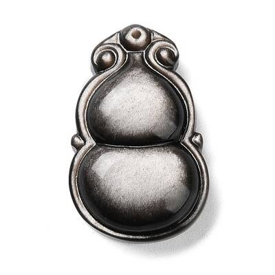 Natural Sliver Obsidian Pendants