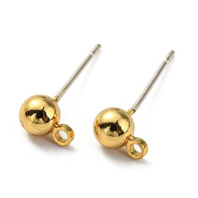 Brass Stud Earring Findings