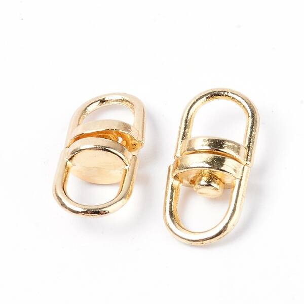 Alloy Double Eye Swivel Clasps
