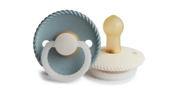 Frigg Rope Night Size 1:0-6 Months Pacifier Stone Blue Night/Cream Night