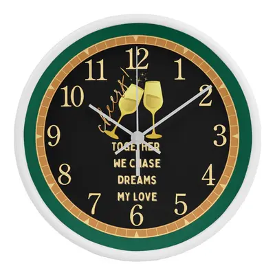 Cheers to Dreams - A Timeless Clock for My Husband