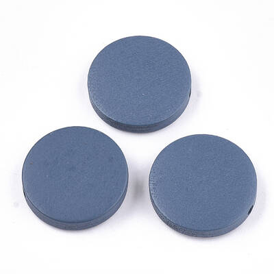 Painted Natural Wood Beads