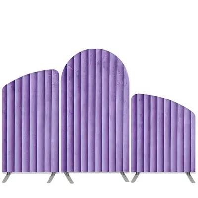 Aperturee Velvet Simulation Theme Purple Birthday Arch Backdrop Kit | Wedding Arch Backdrop | Round Arch Backdrop Cover | Diy...