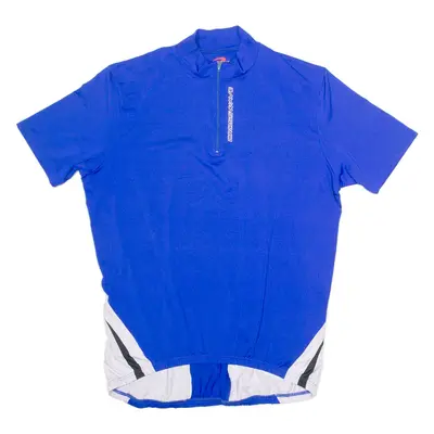 CROSSWAVE Cycling Mens Jersey Blue 1/4 Zip XL