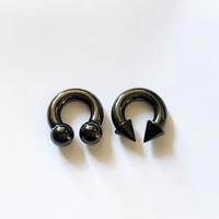 Surgical steel ear weights, gold color plugs stretchers gauged septum hoops silver horseshoe 16g- 2g (1 hoop) 00g septum ring...
