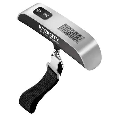 Etekcity Luggage Scale, Travel Essentials, Digital Weight Scales for, Portable Handheld Scale with Temperature Sensor, Rubber...