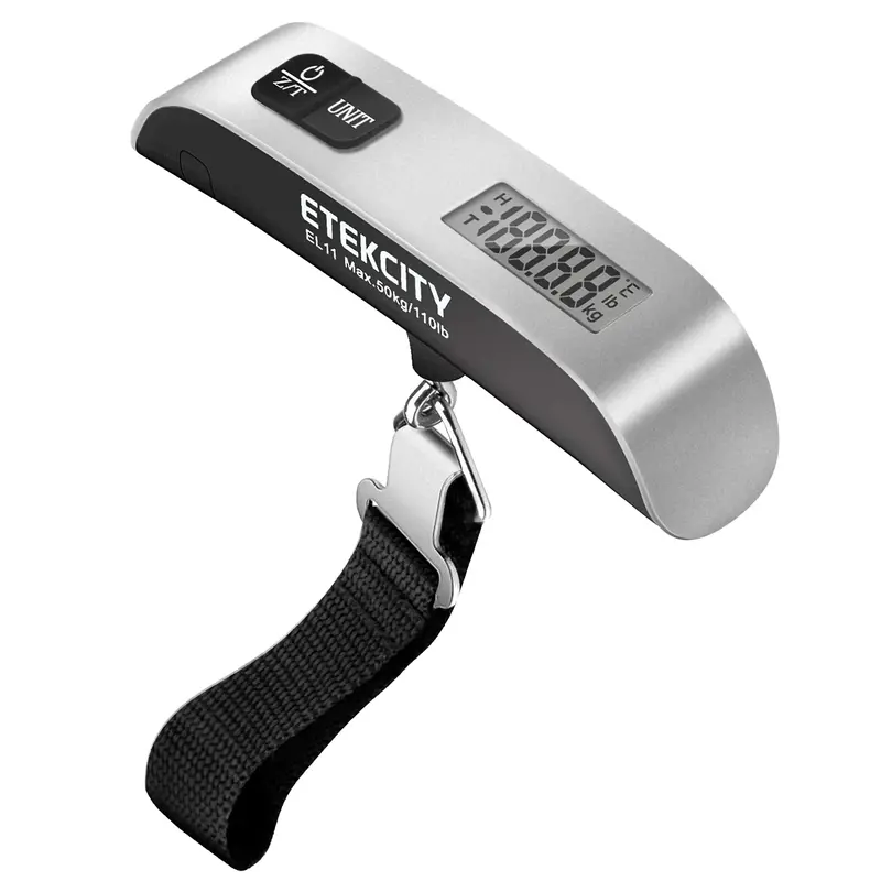 Etekcity Luggage Scale, Travel Essentials, Digital Weight Scales for, Portable Handheld Scale with Temperature Sensor, Rubber...