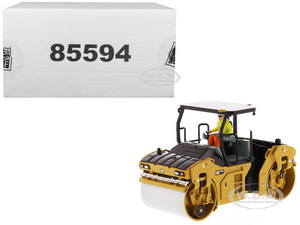 CAT Caterpillar CB-13 Tandem Vibratory Roller with ROPS (Roll Over Protective Structure) and Operator High Line Series 1/50 D...
