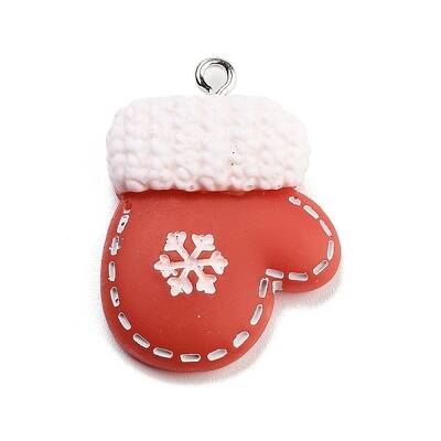 Christmas Theme Opaque Resin Pendants