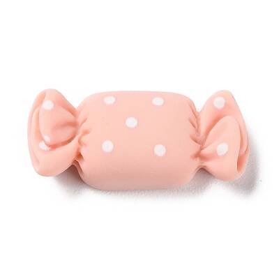 Cartoon Opaque Resin Polka Dot Candy Cabochons