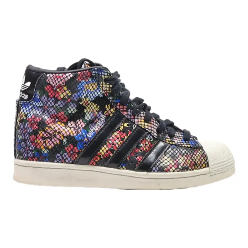 ADIDAS Superstar 2020 High Top Trainers Black Leather Womens UK 6.5