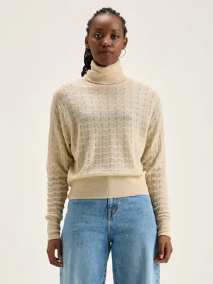 Turtleneck Jersey Ru Run K1620u Cream | Color: CREAM | Size: 2-M