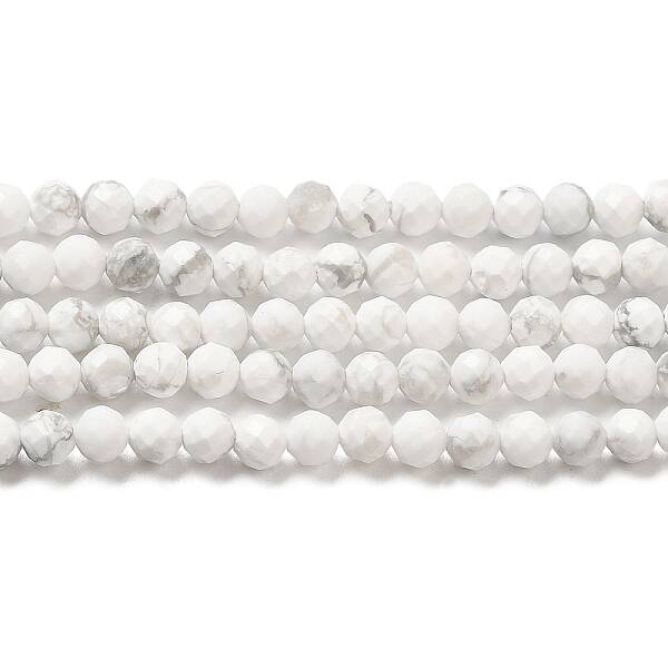 Natural Howlite Beads Strands