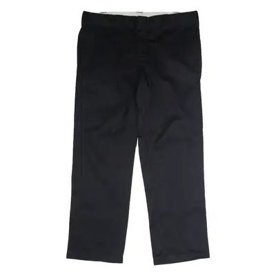 DICKIES Workwear Mens Twill Trousers Black Slim Straight W36 L30