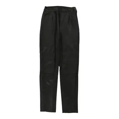 Unbranded Trousers - 25W UK 8 Black Faux Leather