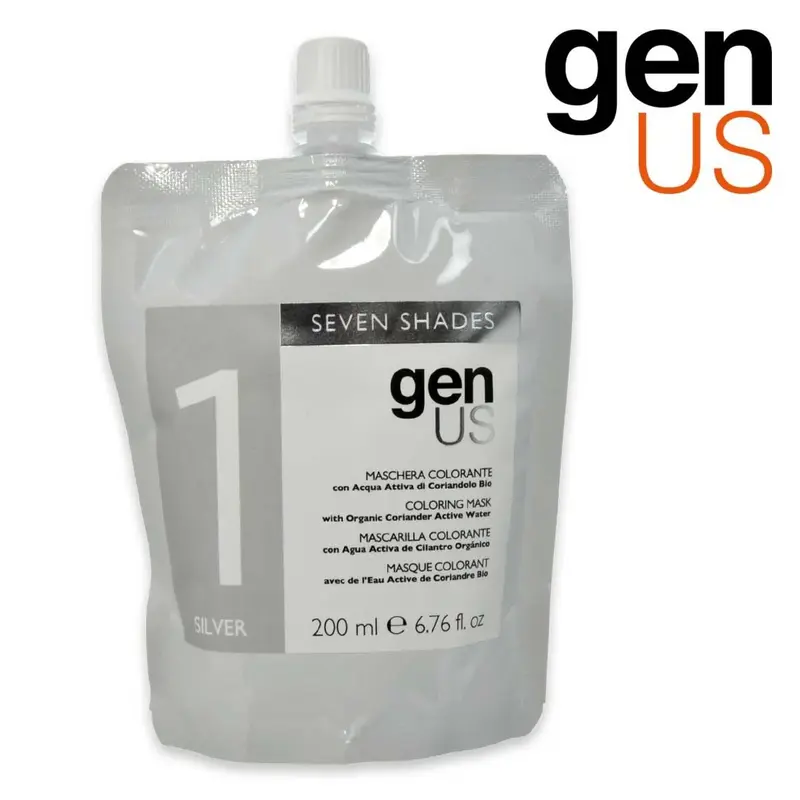 Maschera Colorante Genus Seven Shades 1 Silver 200Ml