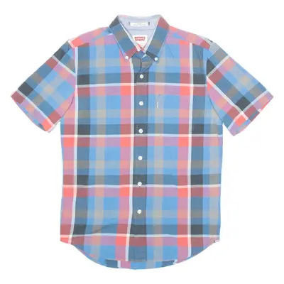 LEVI'S Slim Fit Mens Shirt Blue Check S