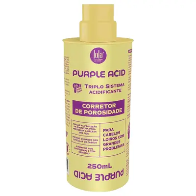 Lola Cosmetics Crema Capelli Acido Viola Trattamento Anti-Porosita' 250 ml