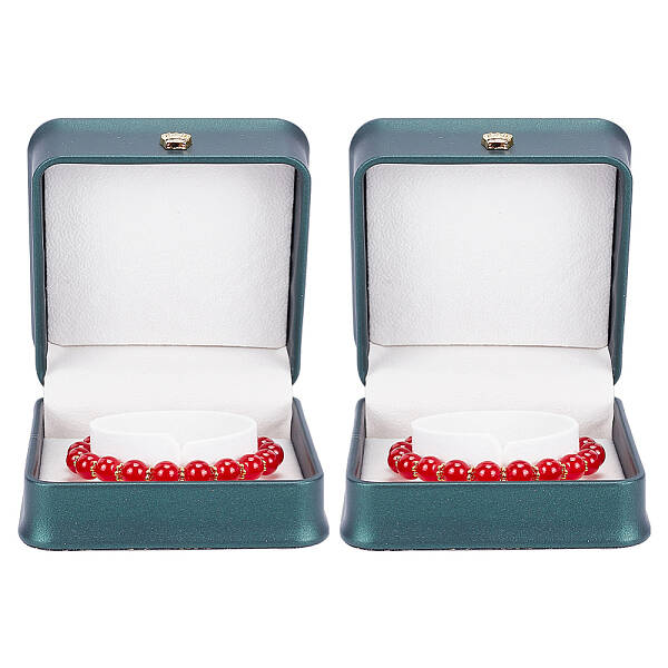 Square PU Leather Bracelet Box