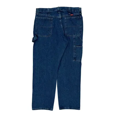 Wrangler Carpenter Jeans - 38W 31L Blue Cotton Blend | Size: 38″ waist