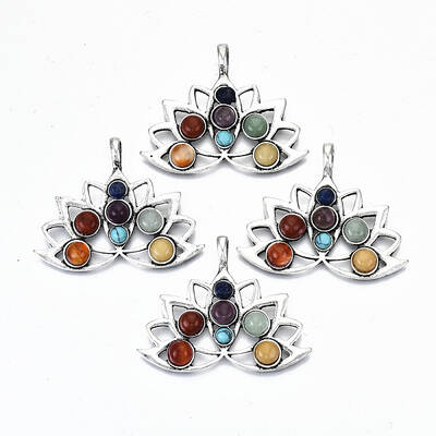 Natural Mixed Gemstone Pendants
