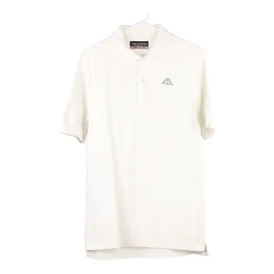 Kappa Polo Shirt - Medium White Cotton