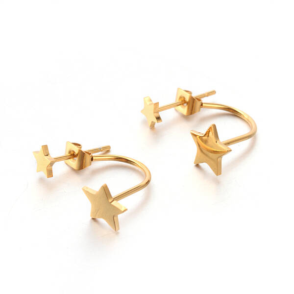 Ion Plating(IP) 304 Stainless Steel Ear Studs