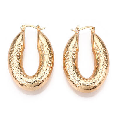Brass Hoop Earrings