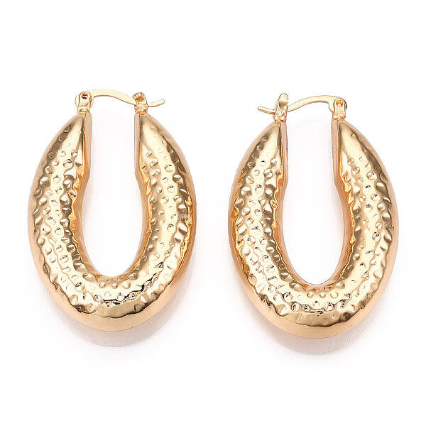 Brass Hoop Earrings