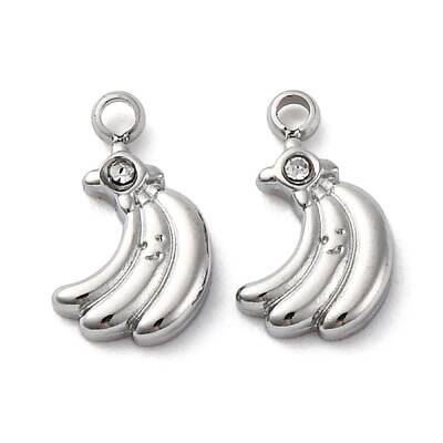 304 Stainless Steel Rhinestone Pendants