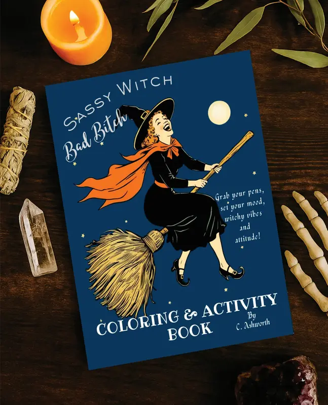 Sassy Witch, Bad Bitch Coloring & Activity Book