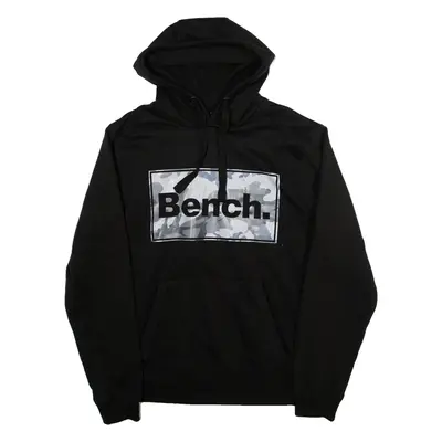 BENCH Mens Black Hoodie L