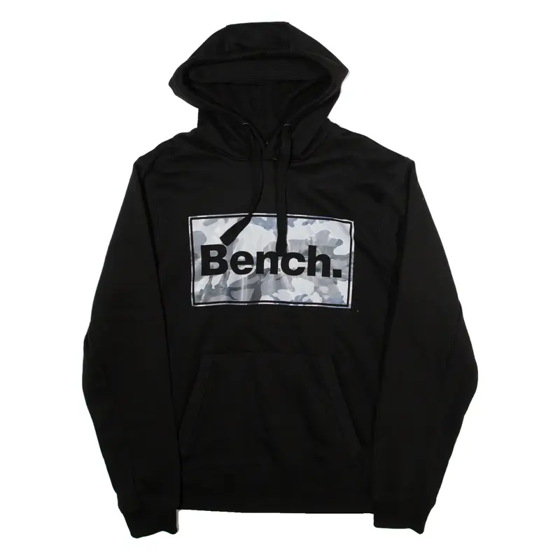 BENCH Mens Black Hoodie L