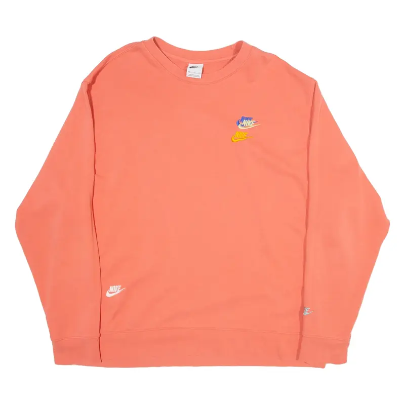 NIKE Womens Sweatshirt Pink 2XL