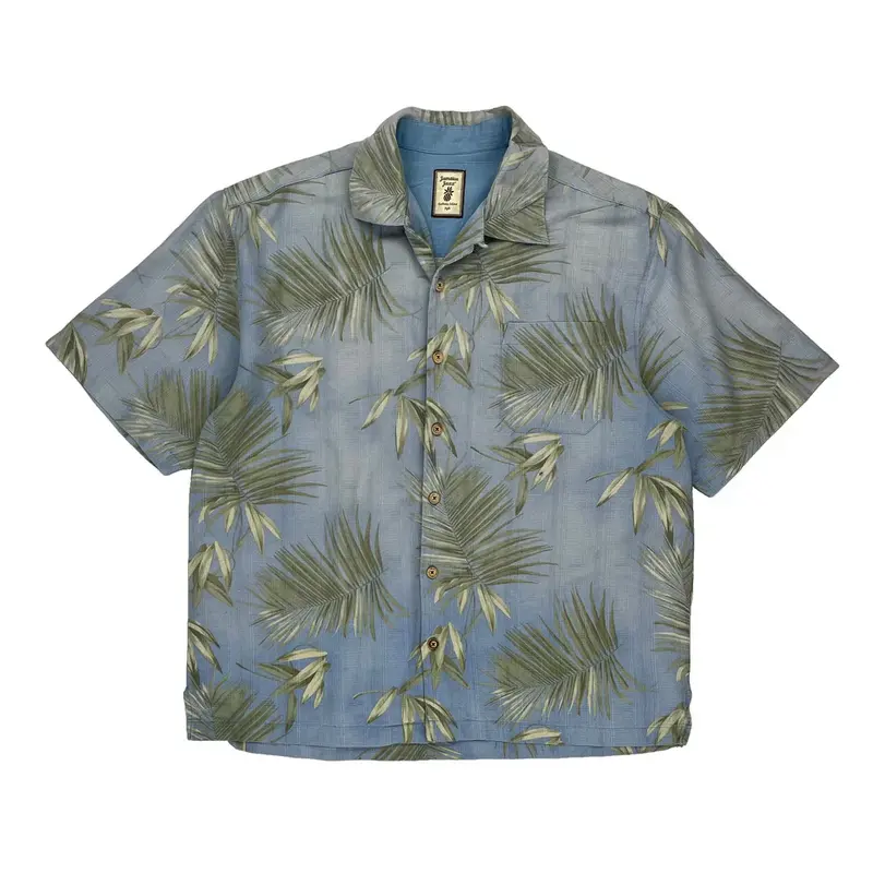 Jamaica Jaxx Hawaiian Shirt - XL Blue Cotton