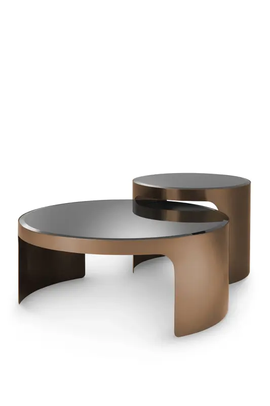 Copper Nesting Coffee Table Set Of 2 | Eichholtz Piemonte