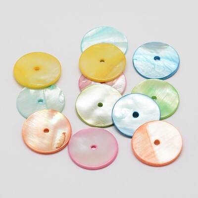 Dyed Natural Shell Beads