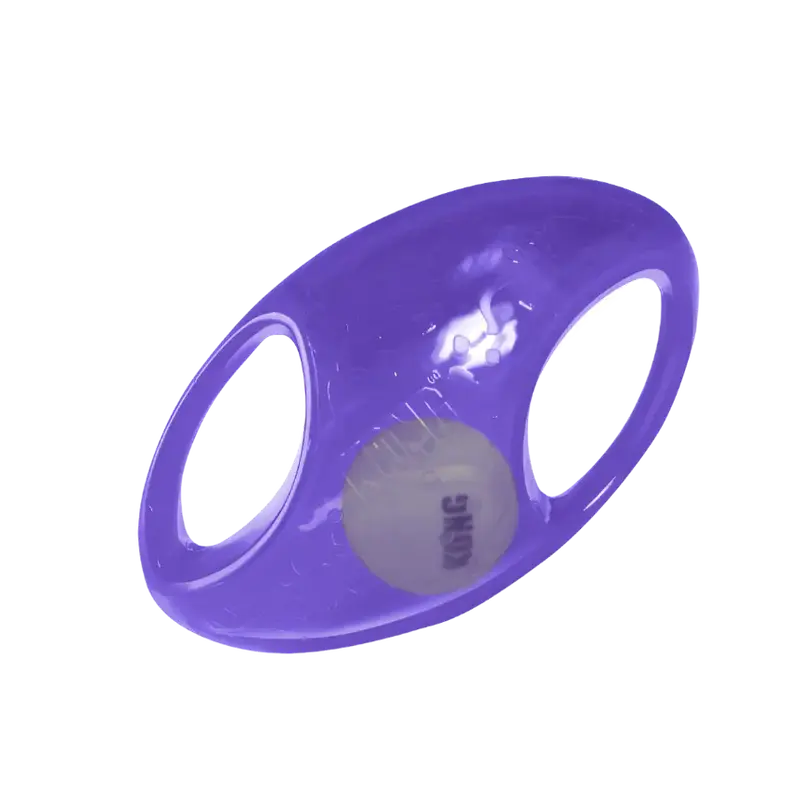 Durable Kong Jumbler Football - Interactive Dog Toy for Active Play