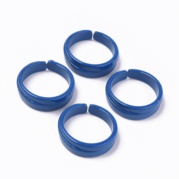 Spray Painted Alloy Cuff Rings
