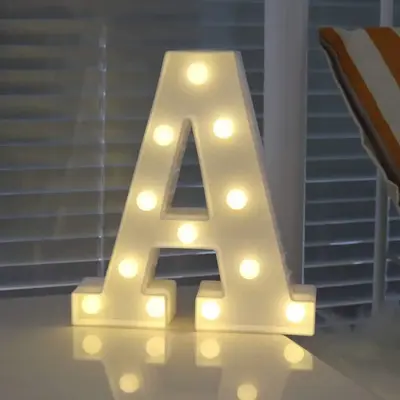 Letter Shaped LED Light, 1 Count Multipurpose Battery Required Creative Decorative Light, Universal Novelty Lighting For Hom...