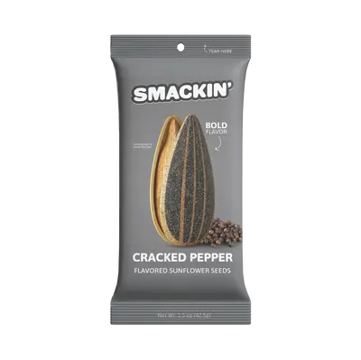 Cracked Pepper Sunflower Seed Sampler Pack, 6 Total 1.5 Ounce Single Serve Bags