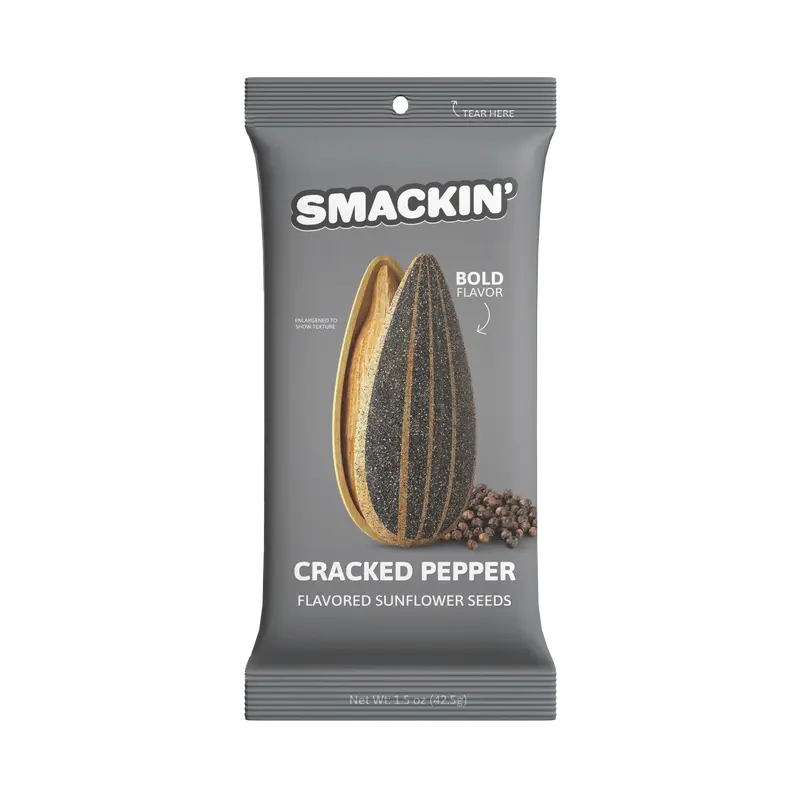 Cracked Pepper Sunflower Seed Sampler Pack, 6 Total 1.5 Ounce Single Serve Bags