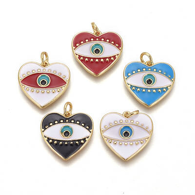 Brass Enamel Pendants