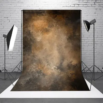 Abstract Deep Brown Gray Fuzzy Texture Spot Backdrop - Aperturee