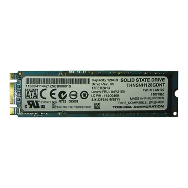 04Y2159 Lenovo 128GB Multi-Level Cell SATA 6Gb/s M.2 2280 Solid State Drive