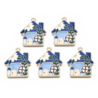 Rack Plating Alloy Enamel Pendants
