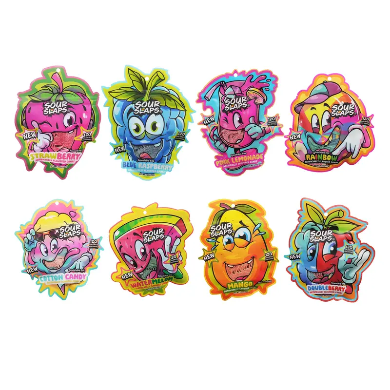 Sour Slaps Candy Belts 9 Insane Flavors – Super Sour, Super Addictive!  Vegan-Friendly & TikTok Famous Candy!